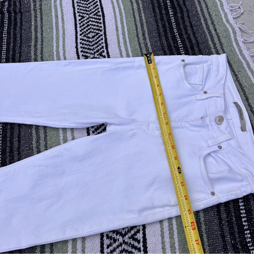 Hudson jeans holly high rise bell bottom flare white jeans - Picture 3 of 14